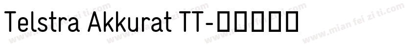 Telstra Akkurat TT字体转换
